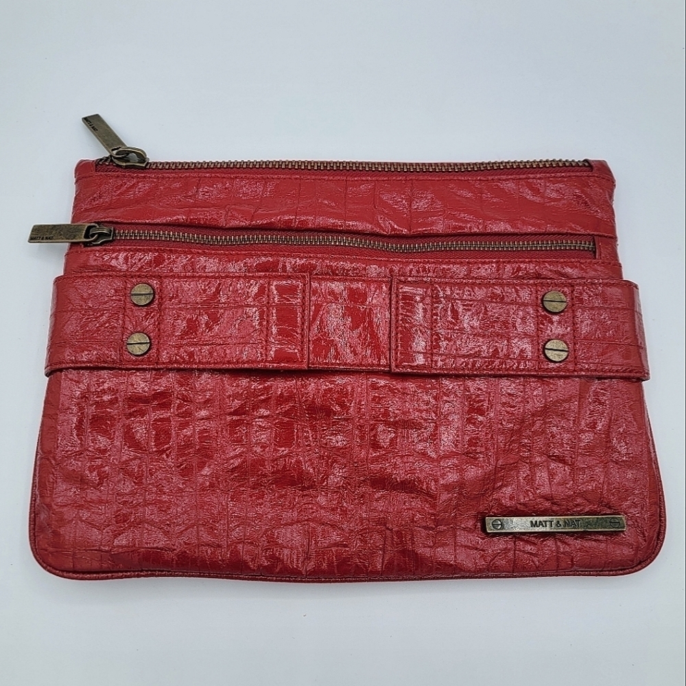 Matt & Nat Red Clutch #1940